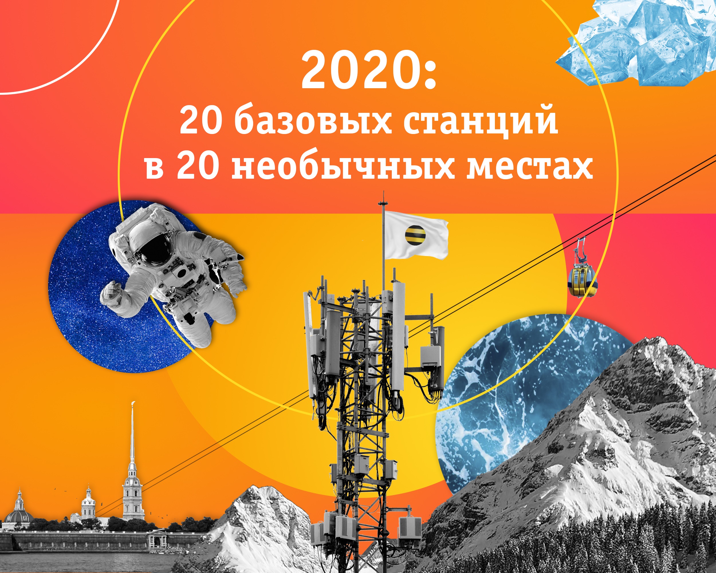 2020: 20 базовых станций в 20 необычных местах